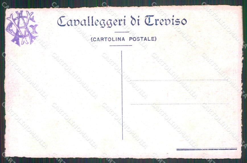Militari Reggimentale Cavalleggeri Treviso cartolina MT8181 – retro