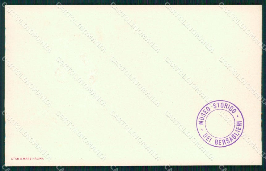 Militari Reggimentale Bersaglieri Alessandro La Marmora cartolina MT8187 – fronte