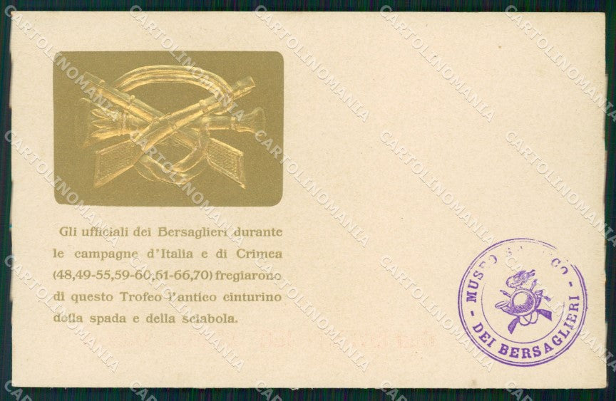 Militari Reggimentale Bersaglieri Museo Storico cartolina MT8191 – fronte