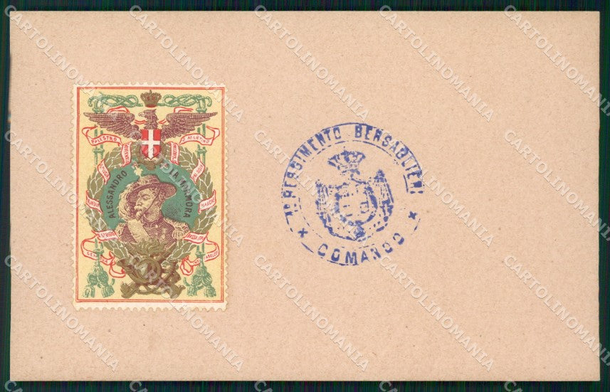 Militari Reggimentale Bersaglieri I Reggimento cartolina MT8193 – fronte
