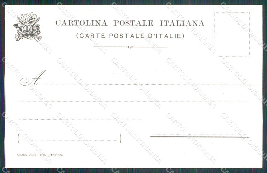 Militari Reggimentale Bersaglieri I Reggimento Palestro cartolina MT8195 – retro