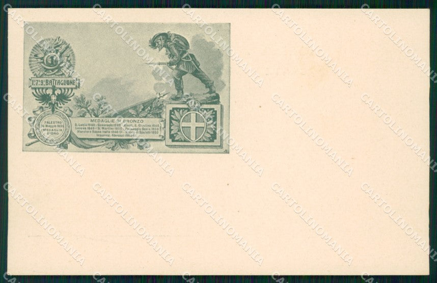 Militari Reggimentale Bersaglieri I Reggimento Palestro cartolina MT8196 – fronte