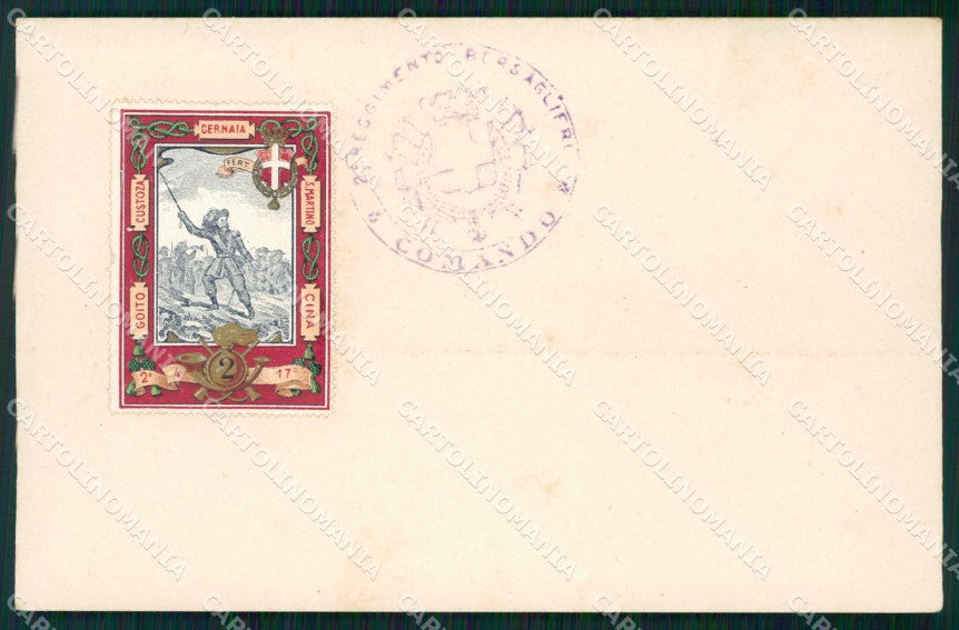 Militari Reggimentale Bersaglieri II Reggimento cartolina MT8197 – fronte