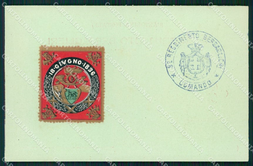 Militari Reggimentale Bersaglieri IX Reggimento cartolina MT8219 – fronte