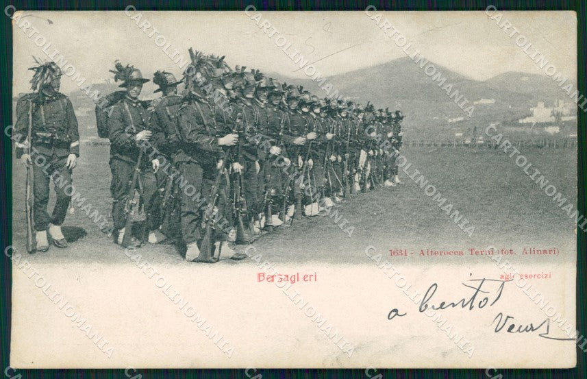 Militari Bersaglieri Alterocca 1634 cartolina MT8257 – fronte
