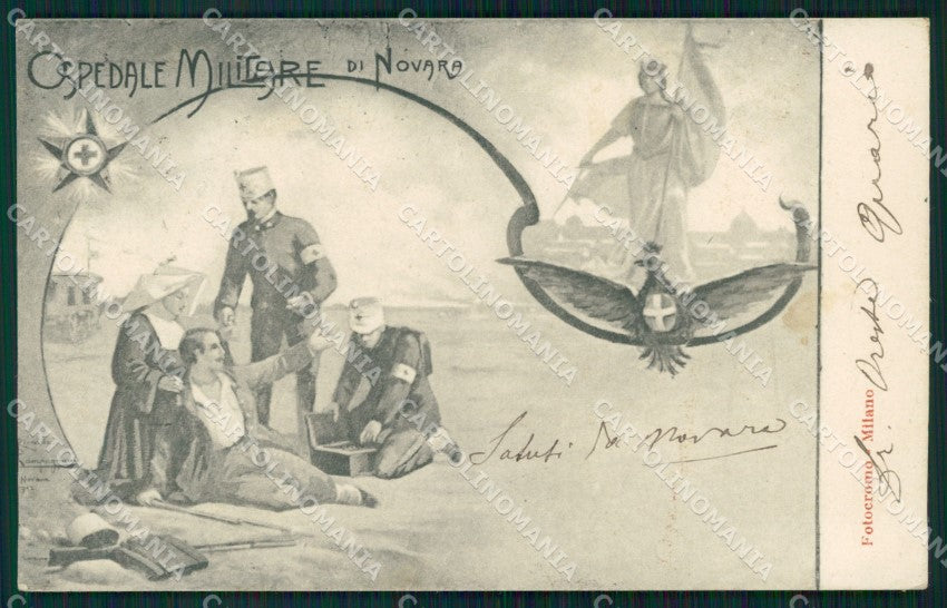 Militari Sanità Ospedale Militare Novara cartolina MT8268 – fronte