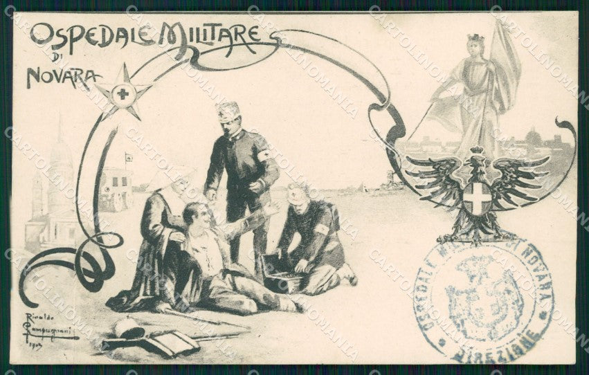 Militari Sanità Ospedale Militare Novara cartolina MT8269 – fronte