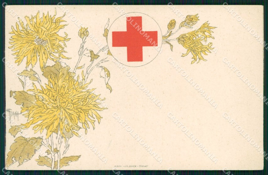 Militari Sanità Croce Rossa CRI Torino cartolina MT8280 – fronte