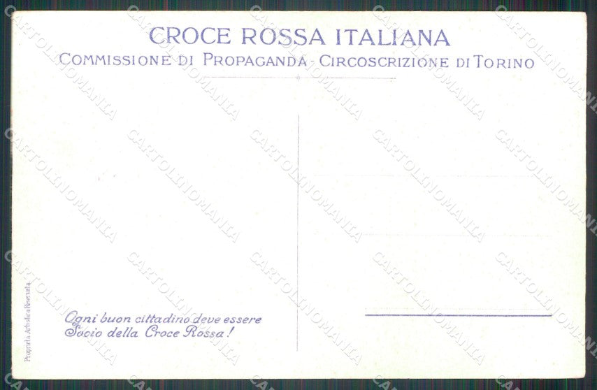 Militari Sanità Croce Rossa CRI Torino cartolina MT8280 – retro