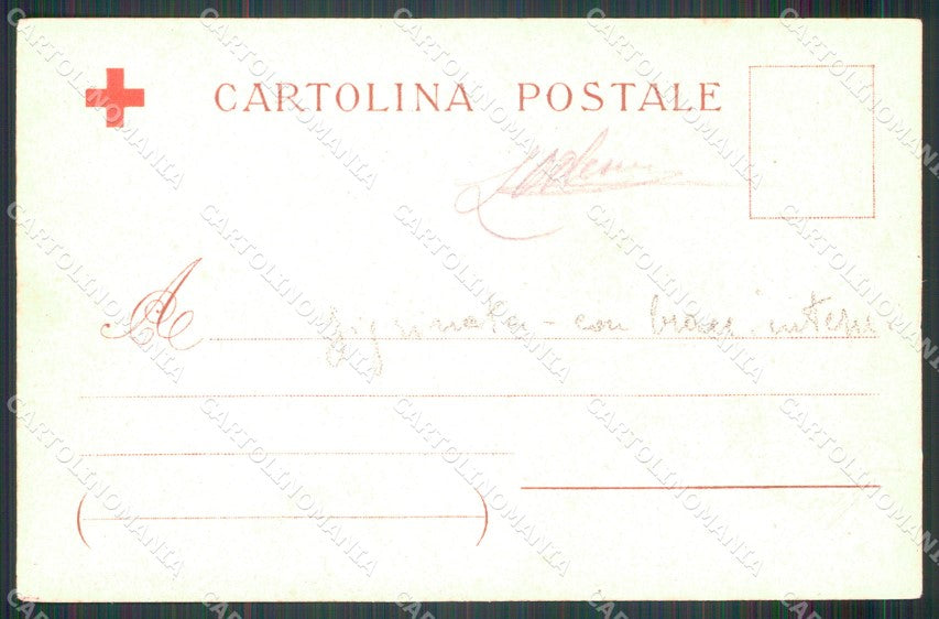 Militari Sanità Croce Rossa CRI Convenzione di Ginevra cartolina MT8297 – retro