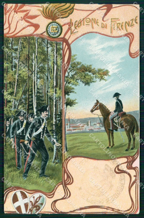 Militari Carabinieri Legione Firenze cartolina MT8304 – fronte