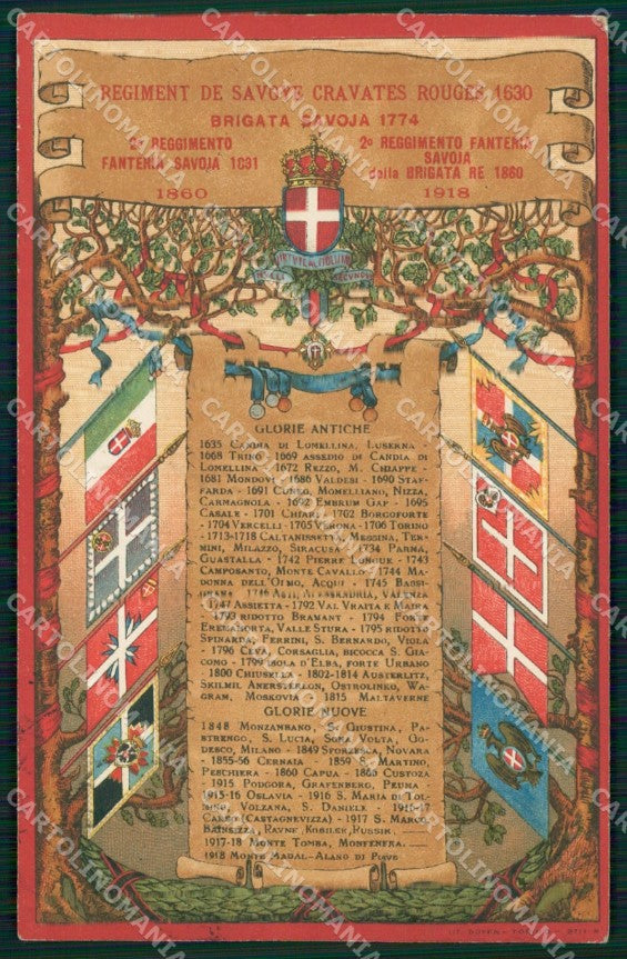 Militari Fanteria II Reggimento Savoia Brigata cartolina MT8313 – fronte