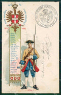 Militari Fanteria II Reggimento ABRASA cartolina MT8316 – fronte