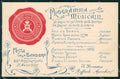 Militari Fanteria IV Reggimento Programma Musicale Festa cartolina MT8327 – fronte