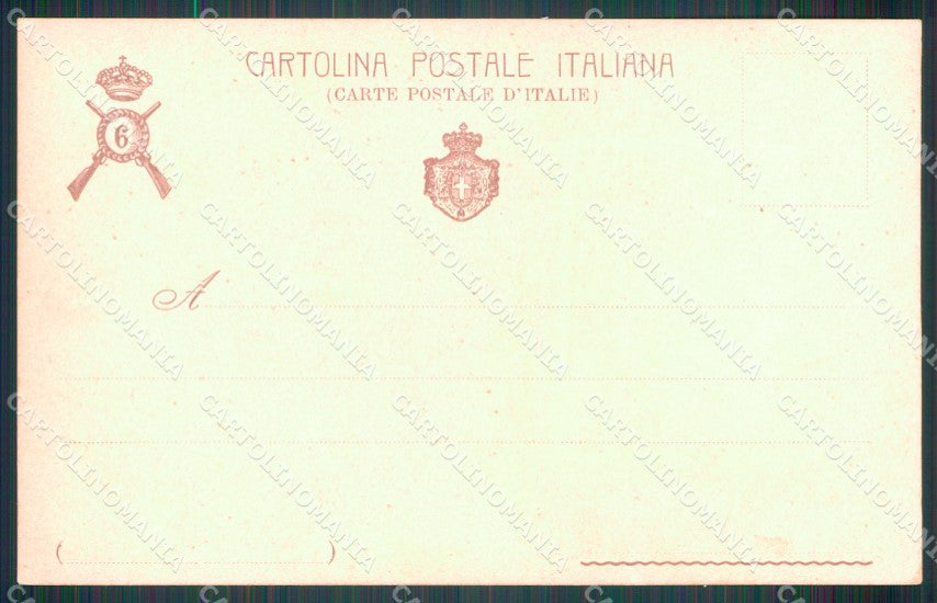 Militari Fanteria VI Reggimento cartolina MT8332 – retro