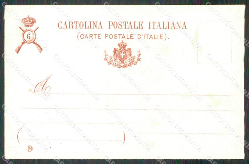 Militari Fanteria VI Reggimento cartolina MT8335 – retro