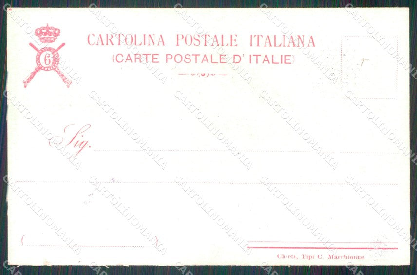Militari Fanteria VI Reggimento cartolina MT8338 – retro