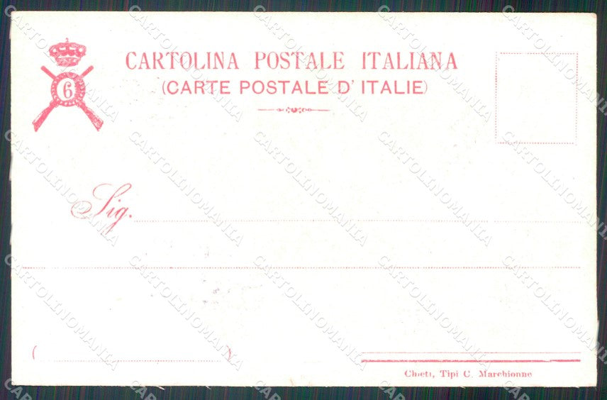 Militari Fanteria VI Reggimento cartolina MT8339 – retro