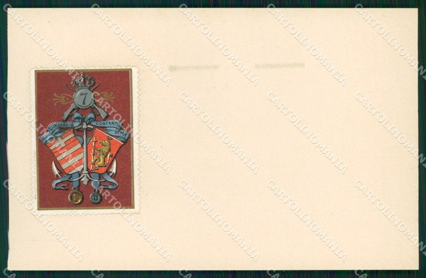 Militari Fanteria VII Reggimento cartolina MT8342 – fronte