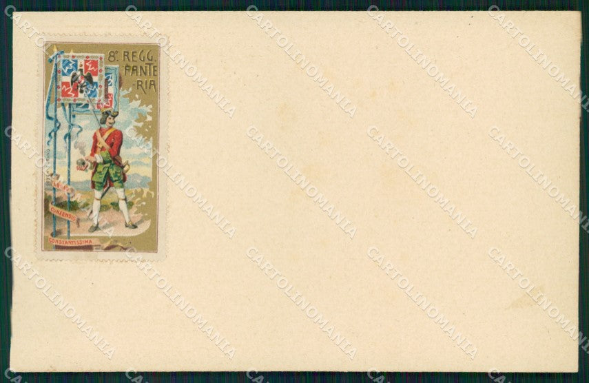Militari Fanteria VIII Reggimento cartolina MT8346 – fronte