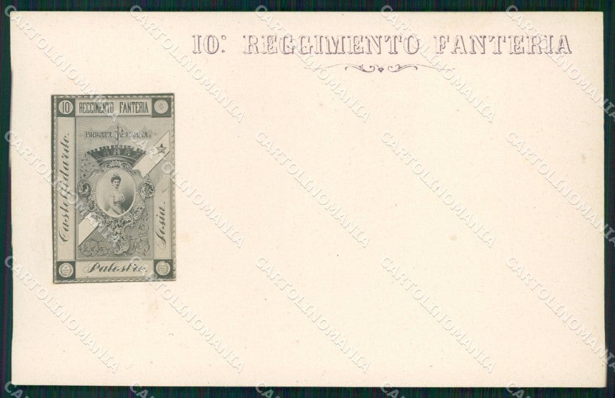 Militari Fanteria X Reggimento Brigata Regina Savoia Foto cartolina MT8359 – fronte