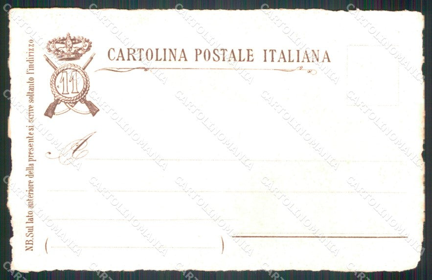 Militari Fanteria XI Reggimento cartolina MT8362 – retro