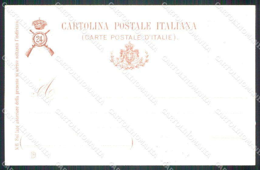 Militari Fanteria 24º Reggimento Brigata Como cartolina MT8401 – retro