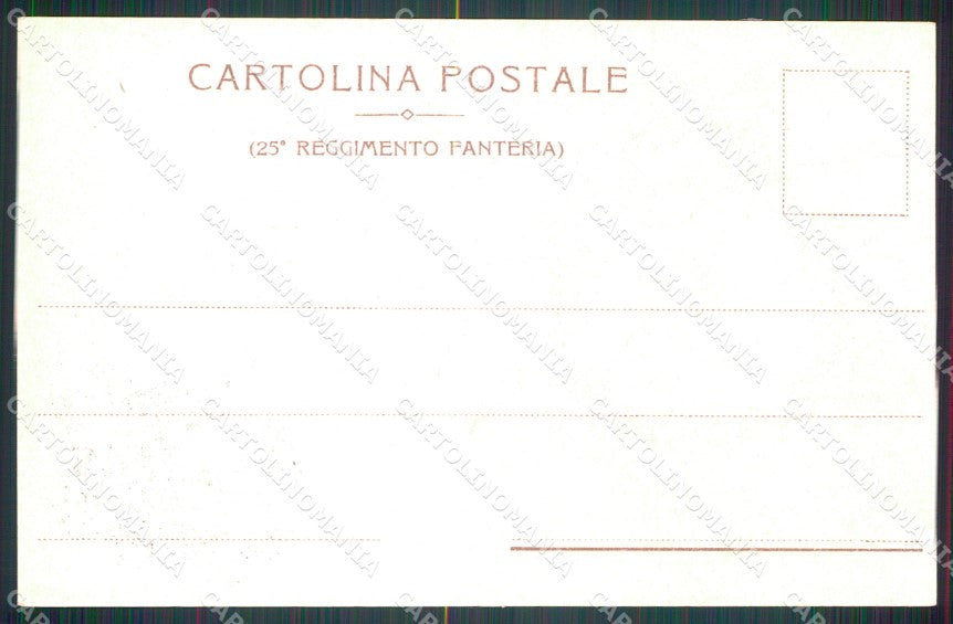 Militari Fanteria 25º Reggimento Fano Ancona cartolina MT8410 – retro