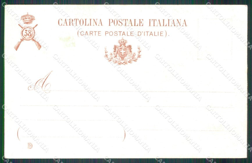 Militari Fanteria 38 Reggimento Ravenna cartolina MT8451 – retro