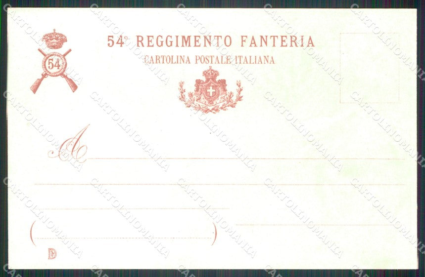 Militari Fanteria 54 Reggimento Commemorativa 43º Anniversario cartolina MT8491 – retro