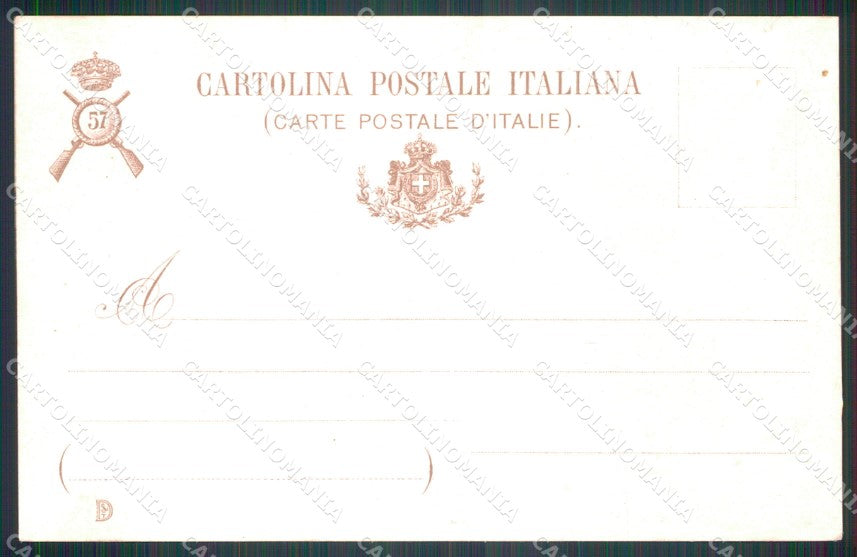 Militari Fanteria 57 Reggimento Brigata Abruzzi Teramo cartolina MT8499 – retro