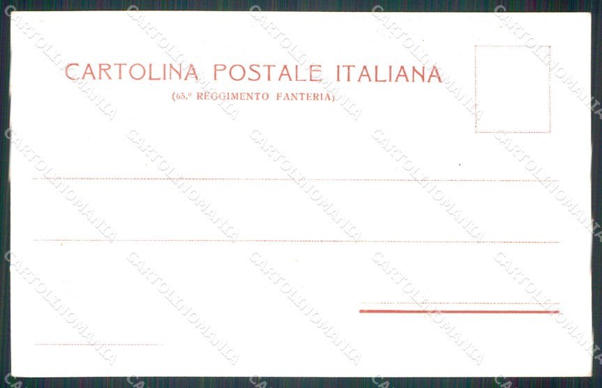 Militari Fanteria 65 Reggimento Santa Lucia del Tione cartolina MT8530 – retro