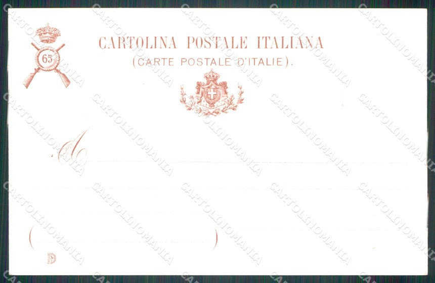 Militari Fanteria 65 Reggimento Santa Lucia del Tione cartolina MT8531 – retro