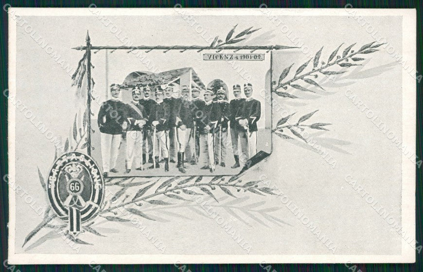 Militari Fanteria 66 Reggimento Vicenza cartolina MT8535 – fronte