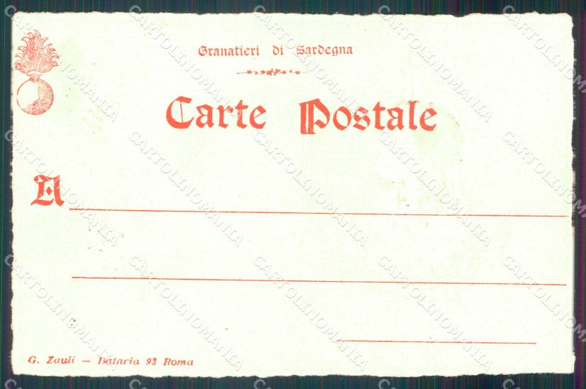 Militari Granatieri Sardegna Carlo Emanuele II di Savoia cartolina MT8631 – retro