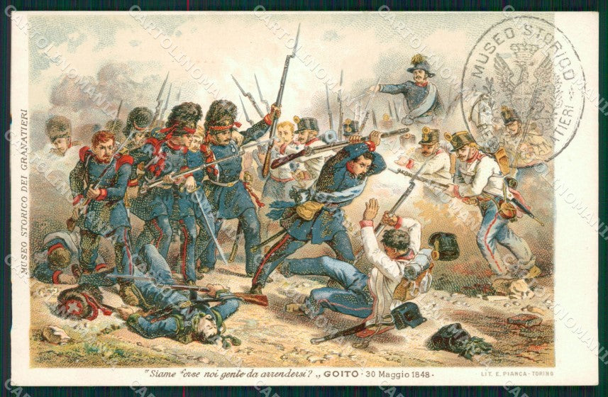 Militari Granatieri Museo Storico Uniforme cartolina MT8633 – fronte