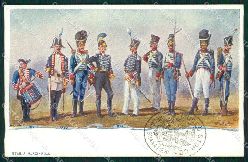 Militari Granatieri Museo Storico Uniforme cartolina MT8635 – fronte