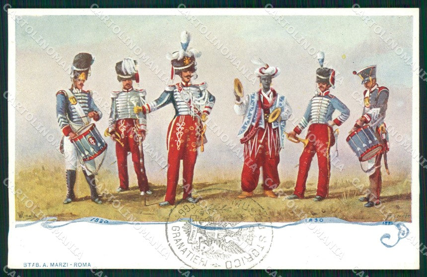 Militari Granatieri Museo Storico Uniforme cartolina MT8636 – fronte