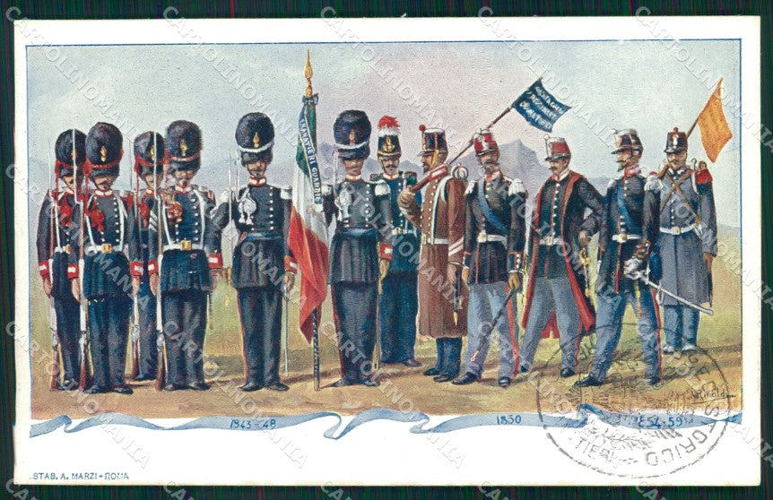 Militari Granatieri Museo Storico Uniforme cartolina MT8637 – fronte