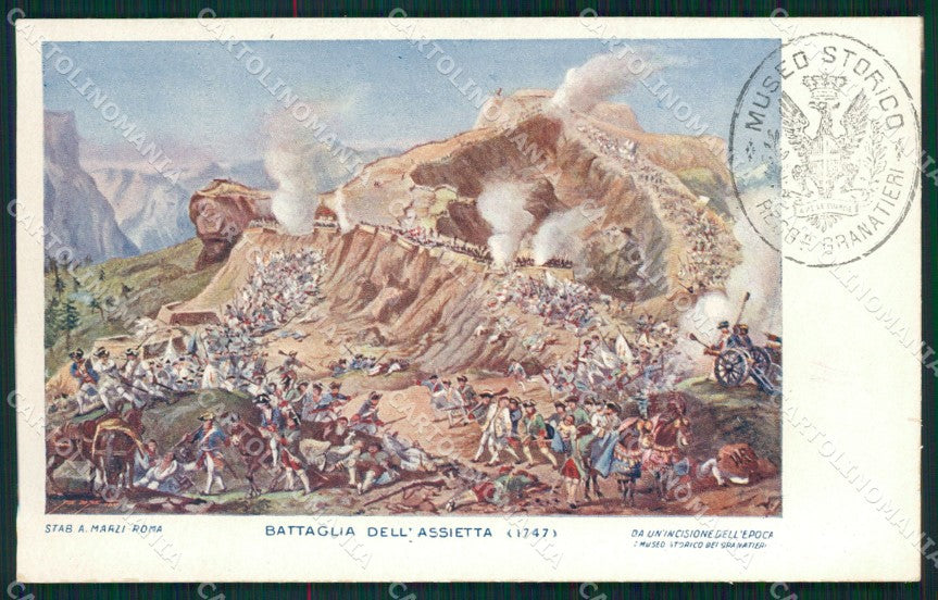 Militari Granatieri Museo Storico Battaglia Assietta cartolina MT8638 – fronte