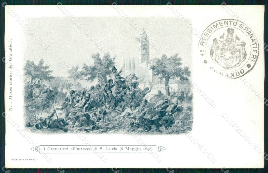 Militari Granatieri Museo Storico Battaglia Santa Lucia cartolina MT8639 – fronte