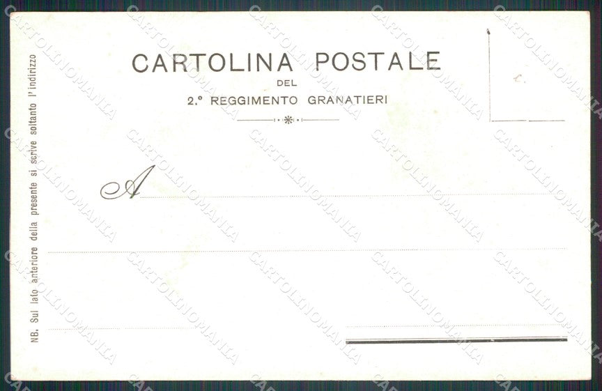 Militari Granatieri II Reggimento cartolina MT8642 – retro