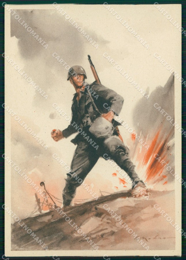 Militari Propaganda WWII FG cartolina MT8688 – fronte