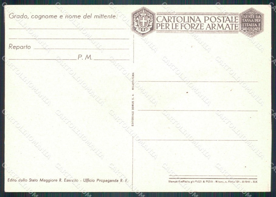 Militari Propaganda WWII FG cartolina MT8688 – retro