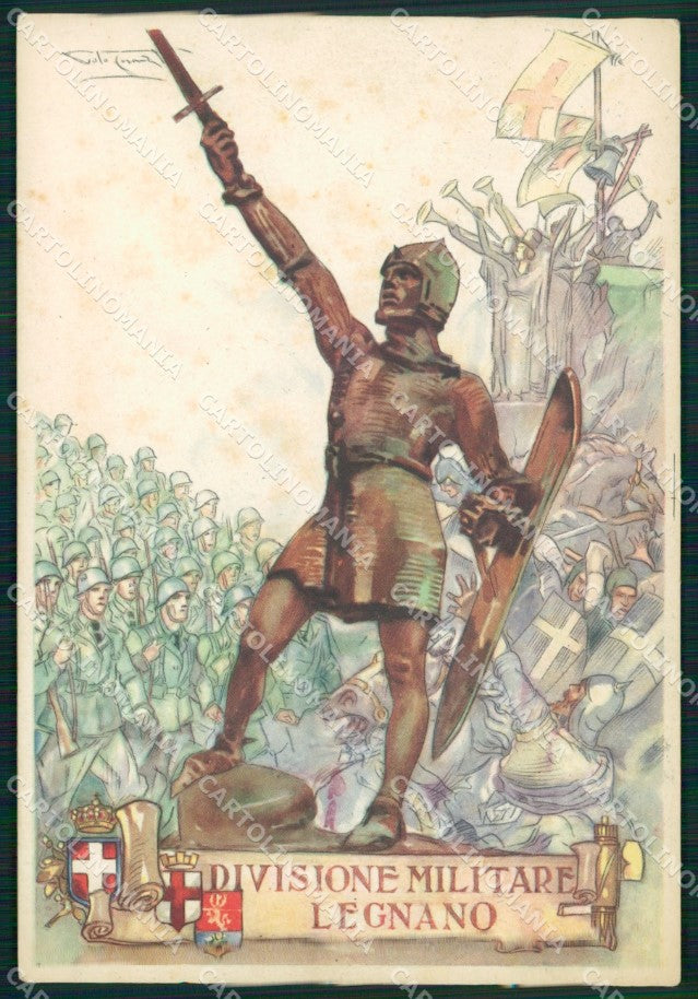 Militari Propaganda WWII Divisione Legnano Codognato FG cartolina MT8691 – fronte