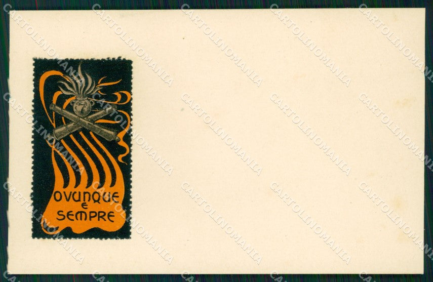 Militari Artiglieria VII Reggimento cartolina MT8699 – fronte