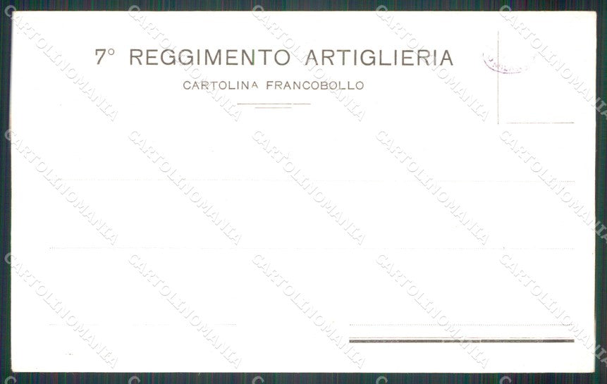Militari Artiglieria VII Reggimento Pisa Battaglia di Goito cartolina MT8700 – retro