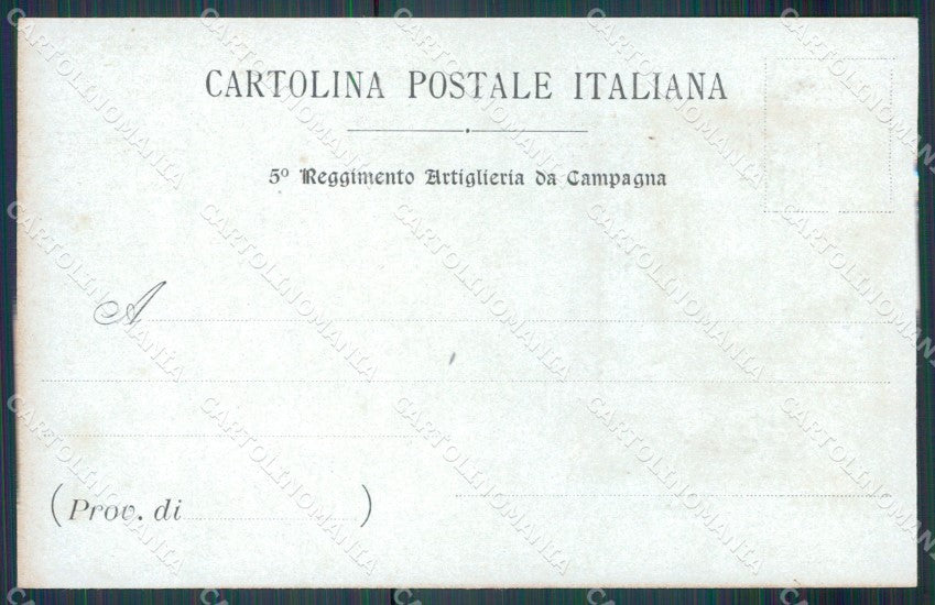 Militari Artiglieria V Reggimento Venaria Reale cartolina MT8716 – retro