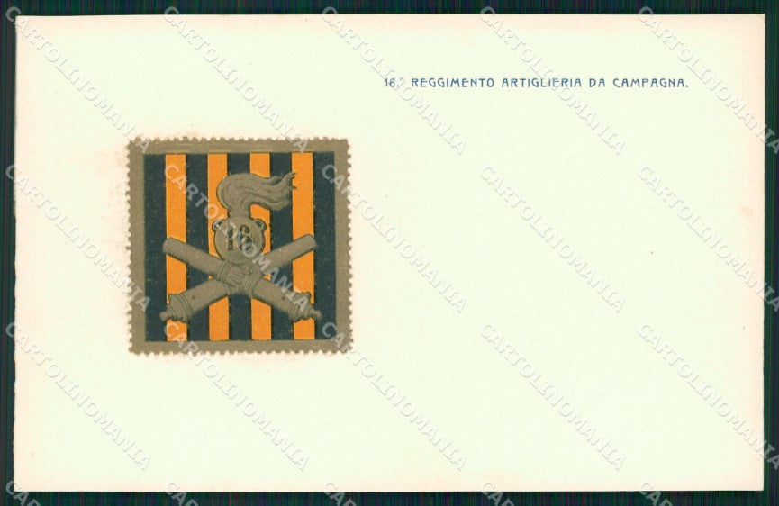Militari Artiglieria 16 Reggimento cartolina MT8726 – fronte