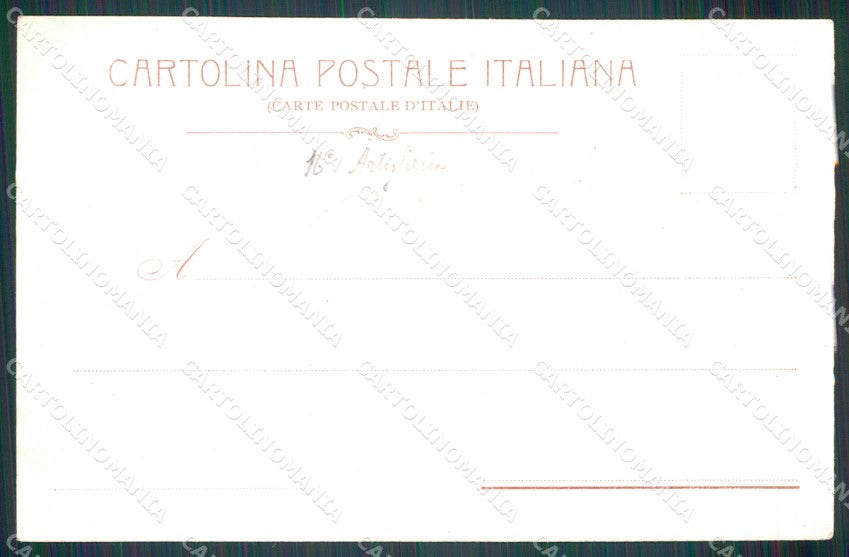 Militari Artiglieria 16 Reggimento Bombardieri Santa Barbara cartolina MT8727 – retro